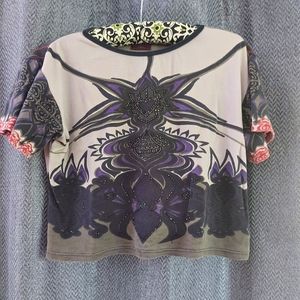 Beaded y2k boxy crop